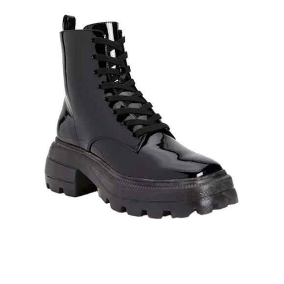 Katy Perry Size 10 NEW in Box Womens Black The Geli Combat Boots - Picture 3 of 12